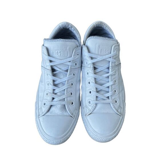 Chuck Taylor All Star Leather White size sneakers size 10 - Picture 4 of 9